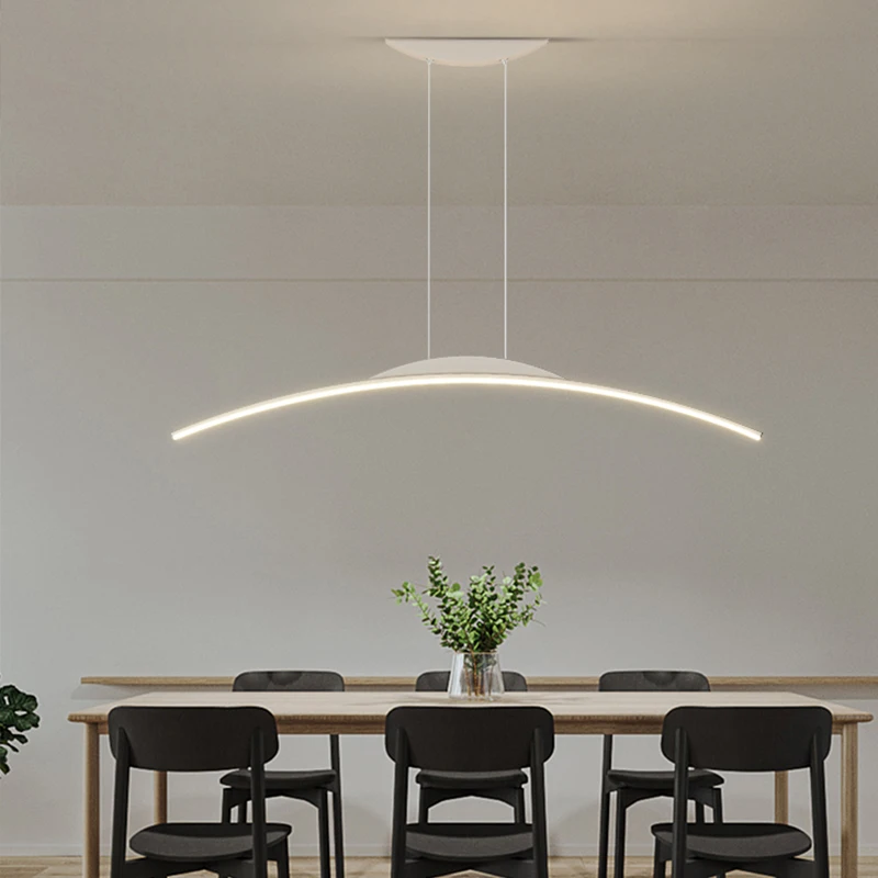 

Nordic Italian minimalist modern minimalist studio one word long dining room dining table bar restaurant ceiling ceiling lamp