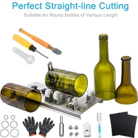 Stainless Steel Glass Bottle Cutter Adjustable Glass Bottle Cutter Kit for DIY Creation Fix Bottle Cutter for Round Oval Bottles 1