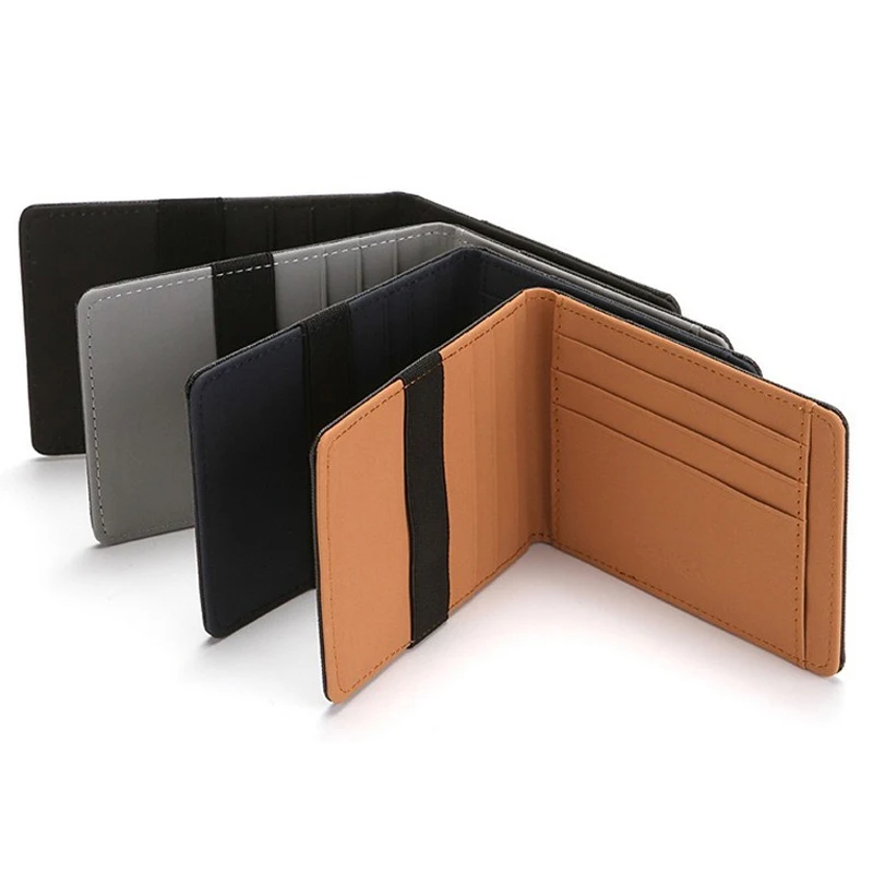 Pu Leather Card Holders Men Wallet Mini Credit Card Wallet Purse Women Slim Soft Thin Small Bags