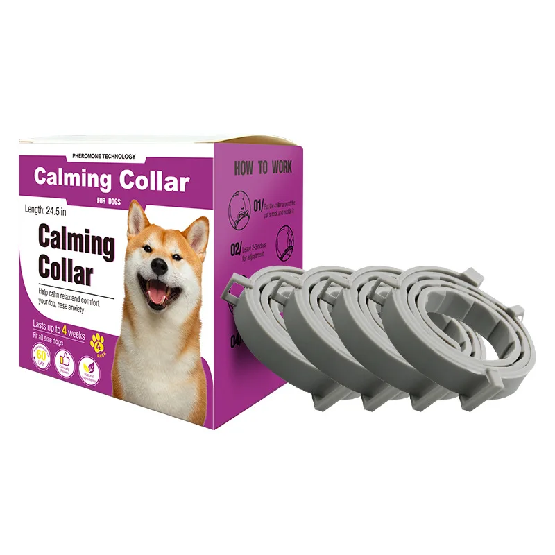 4 packs mosquito repellent and soothing calendar collar pet cat and dog supplies adjustable size decorative collar
