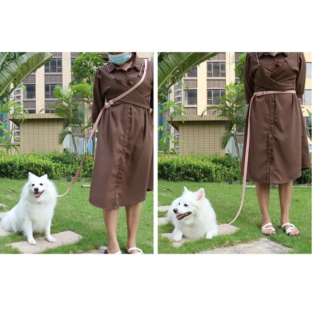 Adjustable Dog Collar Leash Set Waterproof Washable PVC Pet Collars Combo Dirt Resistant Quick Release Buckle Soft Dog Leashes