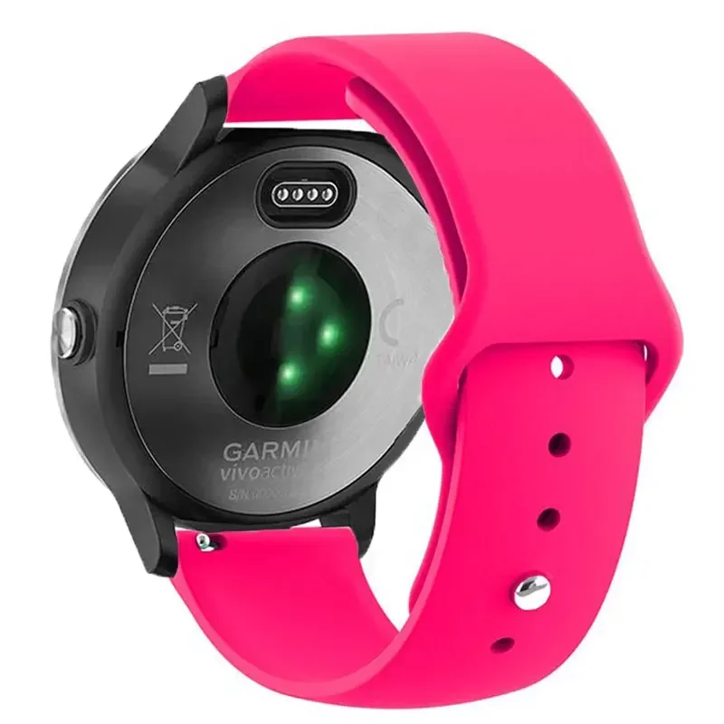 Elegant 18mm Silicone Wristband Bracelet