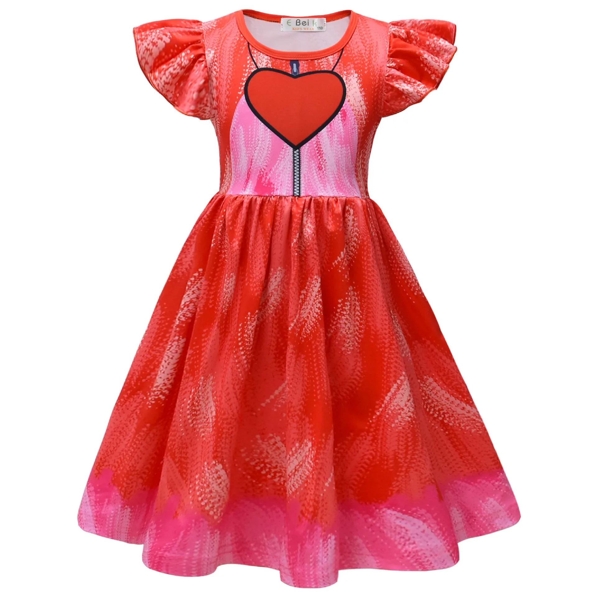 thumbnail image 1 of Smiling Critters Catnap Vestido para niñas pequeñas Ropa para el día del perro y la siesta para gatos Disfraz de cosplay para niños Vestido casual de verano con mangas abullonadas + Bolsa, 1 of 5