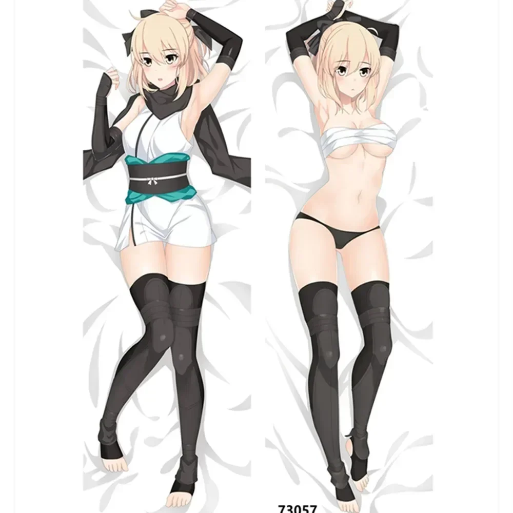 

60x180cm Japanese Anime Dakimakura FATE Hugging Body Pillowcase DIY Custom Throw Long Cushion Cover Peach Skin Pillow Case Gift