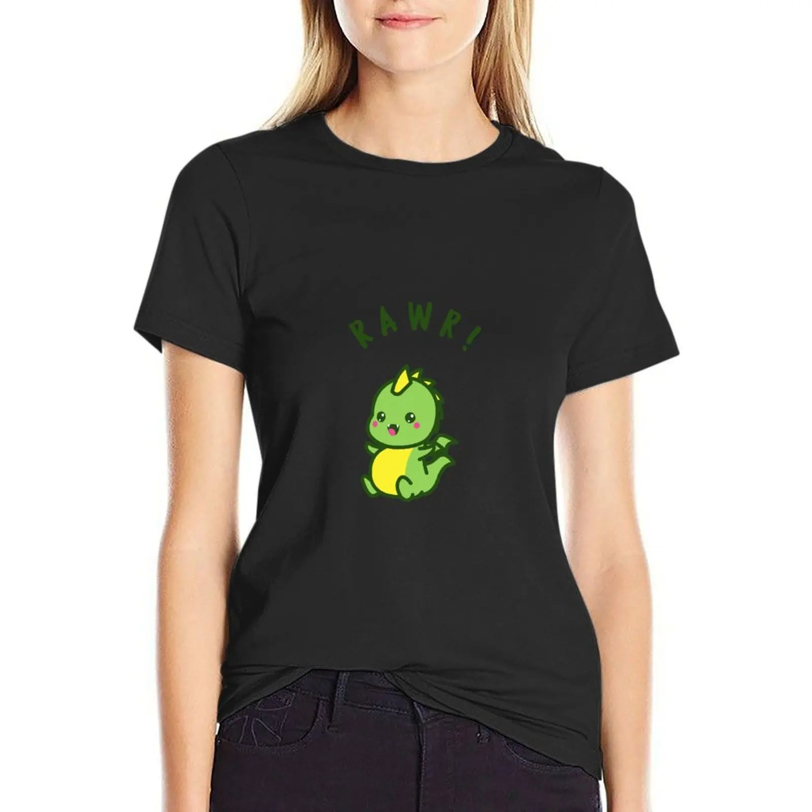 

Cute Dinosaur T-Shirt aesthetic clothes cute clothes summer top Summer Women's clothing