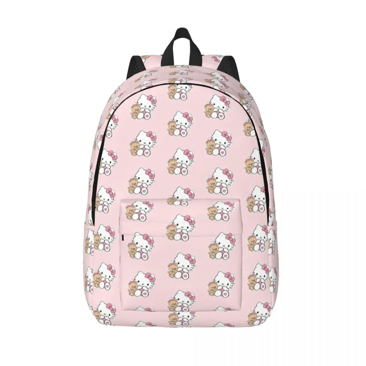 

Hello Kitty Sanrio Kawaii Backpack for Men Women Casual Student Hiking Travel Daypack College Canvas Bags Lightweight