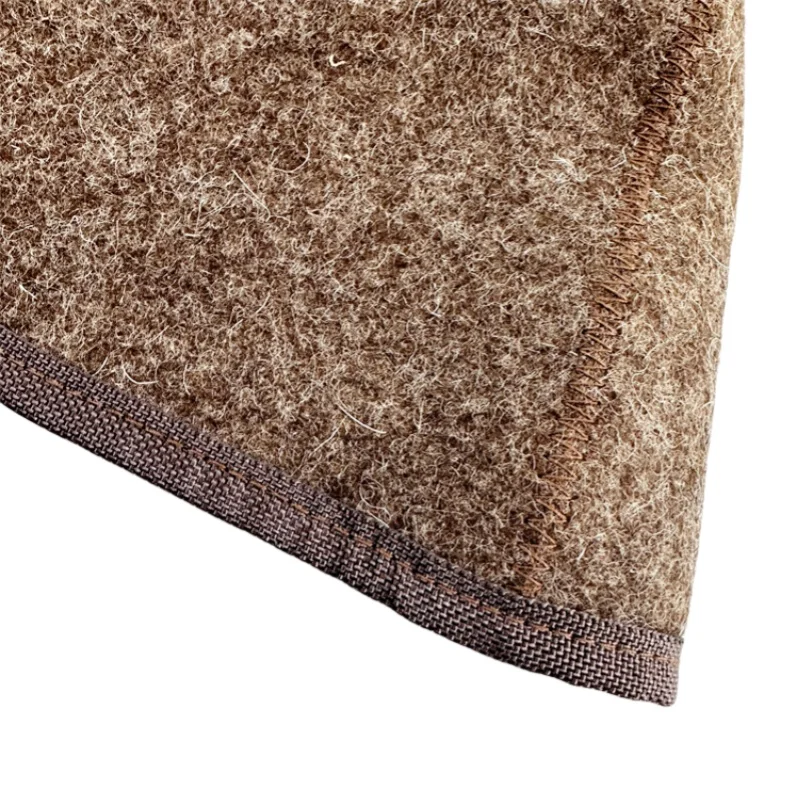 2PCS 3mm Thick 100% Wool Sauna Hats to the Sauna With Steam for bath and sauna acessories wool 6