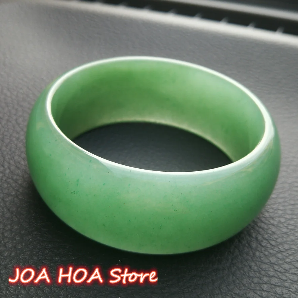 

Model Tire Bracelet Natural Aventurine Light Green Floating Point Flower Delicate And Noble Jadeite Handring Fine Jewelry