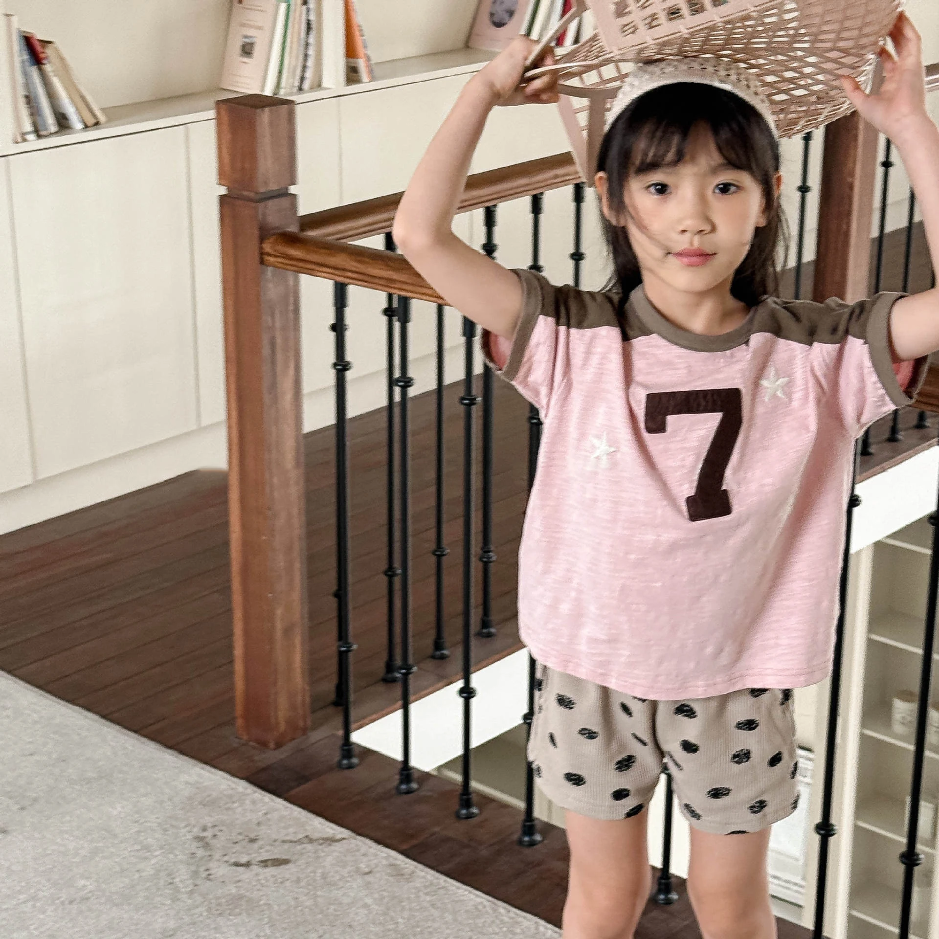 MILANCEL Kinder Sommerkleidung Koreanisches Kinder-T-Shirt Patchwork Raglanärmel Jungen T-Shirts Mädchen Casual Tops 1-6Y – Detail 5