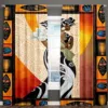 3D Cheap Modern Luxury African Woman Sheer Thin Shading Curtain for Window Living Room Bedroom Kitchen Treatment  Rod Pocket 1