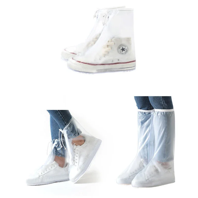 40 cm hoher Schlauch, wasserdichter Schuhüberzug, rutschfester Reißverschluss, Regenstiefel, wasserdicht, regnerische Tage, nützlicher Schuhschutz für Männer und Frauen – Detail 13