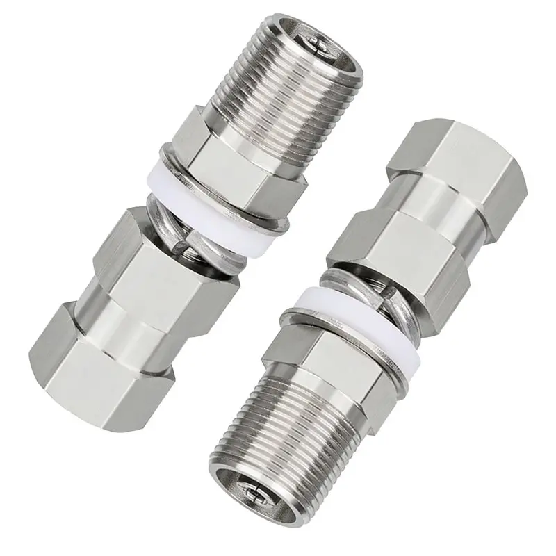 A37T-2Pcs 라디오 안테나 어댑터 SO239  3/8X24 스터드 안테나 어댑터..