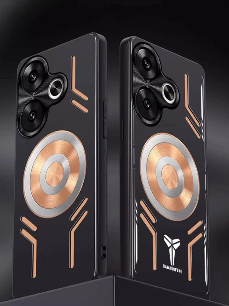 Sleek Aluminum Alloy Heat Dissipation Case with Graphene Cooling and Red Copper Metal Shockproof Protection