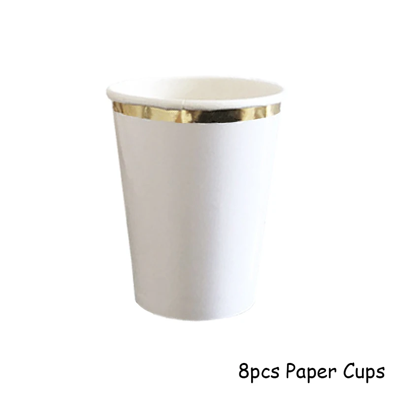 8pcs white cup