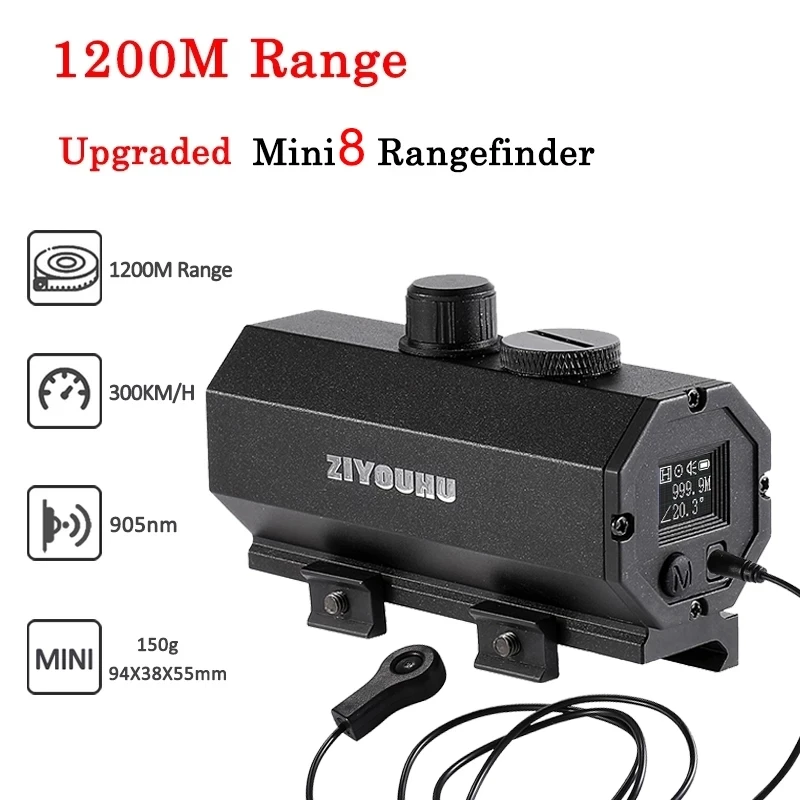 ZIYOUHUMINI8CazaSniperLaserRangefinderRiflescopeLongRange1200m