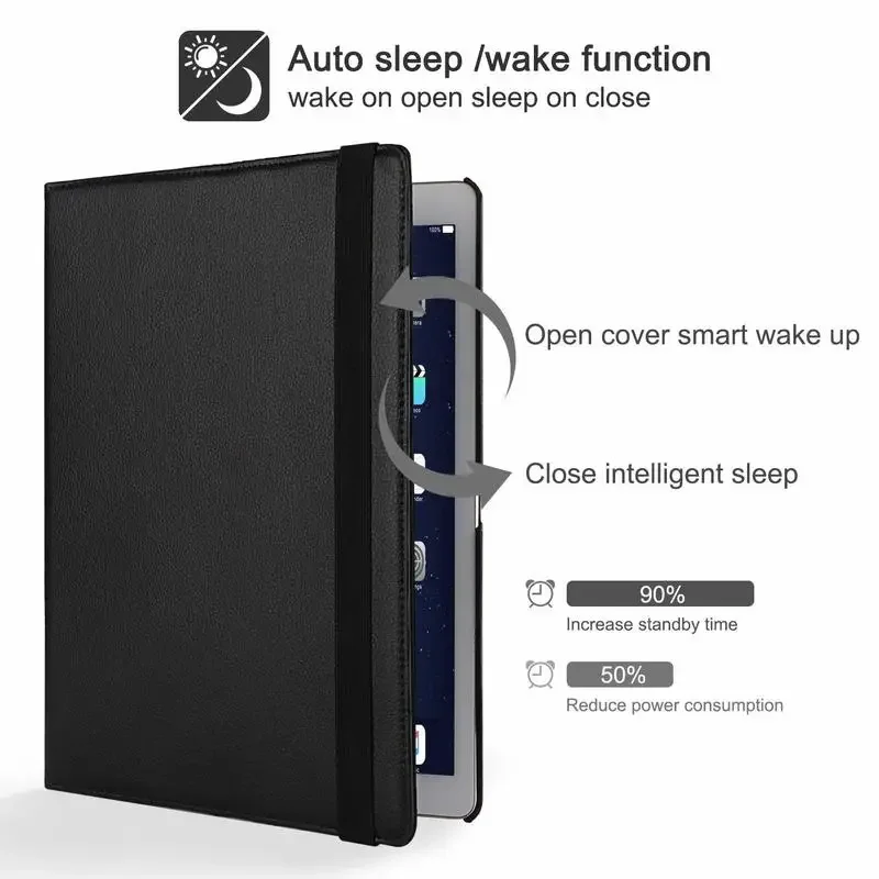 Estojo Protetor para Apple Ipad Pro 129 Polegadas Case Rotativo de 360 Polegadas Tampa Inteligente para Ipad Pro 129 - Imagem 6