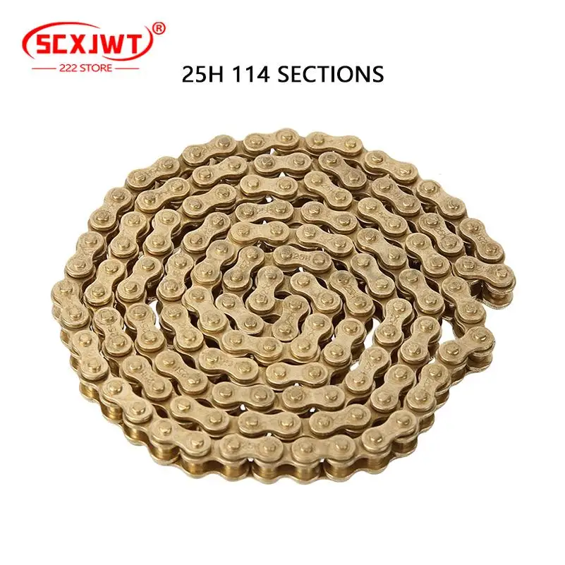 Premium Gold and Black Chains with Buckle for Mini Motorcycle and ATV Off-Road Accessories