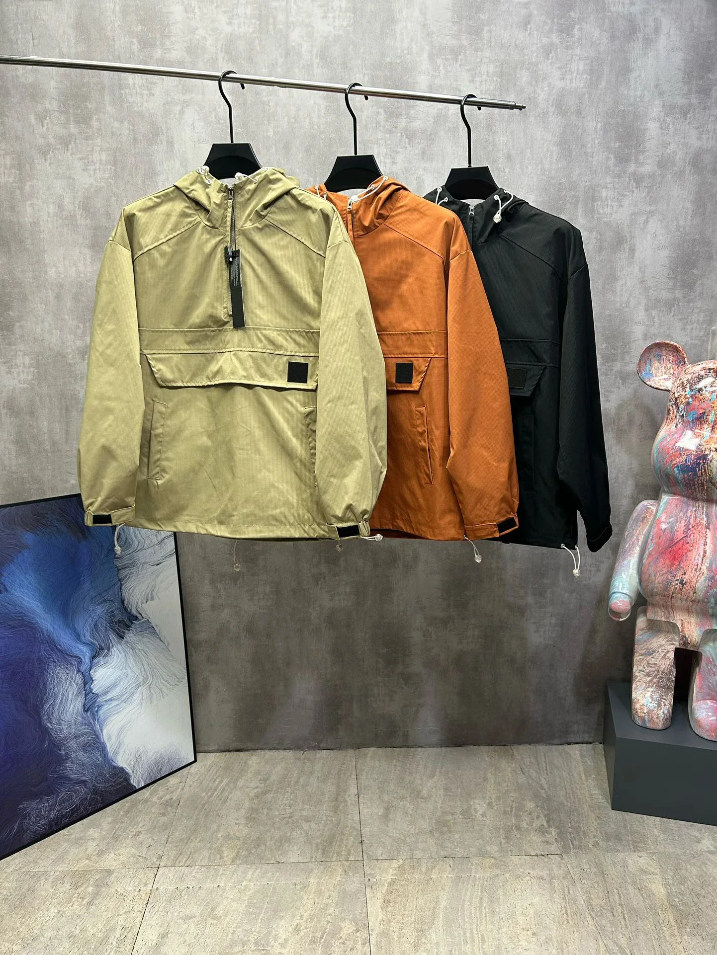 

2023 spring and autumn new hooded jacket half-zip pullover jacket high-end luxury embroidered top for both men and women