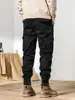 2023 New Multi-Pockets Winter Cargo Pants Men Fleece Liner Thick Warm Slim Fit Joggers Streetwear Casual Cotton Thermal Trousers 5