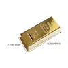 Golden Brick Piggy Bank Money Saving Pot Large Size Container Kids Storage Jar Plastic Material Home Decor Item 3