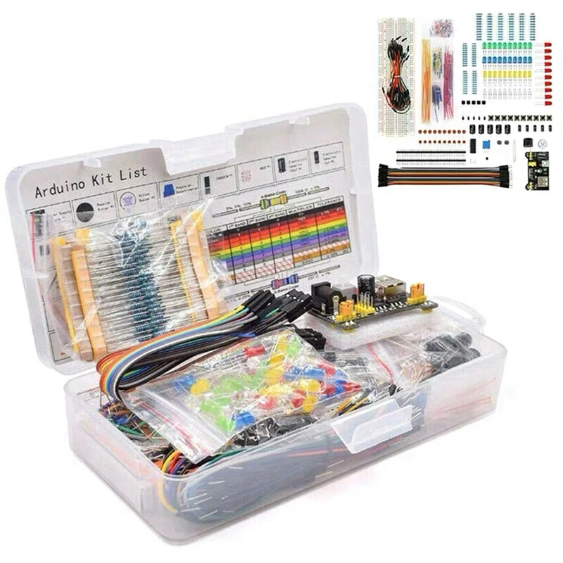 ABVJ-MB-102 DIY Project Starter Kit For Arduino UNO R3 Kit Electronic DIY Electronic Component Set With Points Breadboard