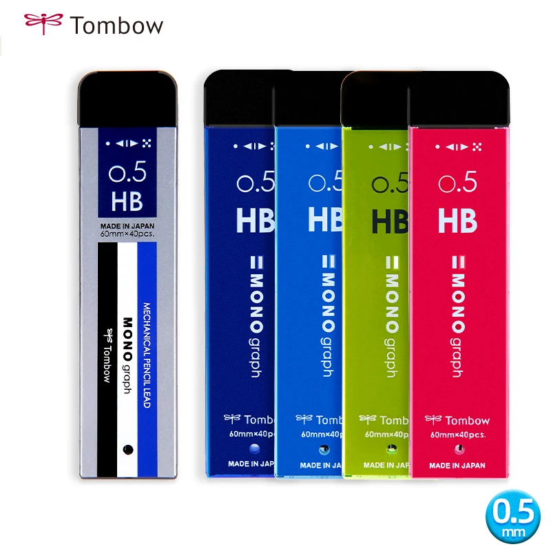 

Japan Tombowl Mono Graph Mechanica Pencil Lead Refill 0.5mm HB/2B R5-MG Black Lead Core Office School Supplies