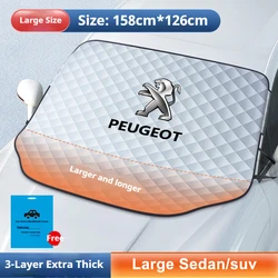 Premium Car Front Windshield Sunshade and Snow Shield Waterproof Cover (Large 1pcs)