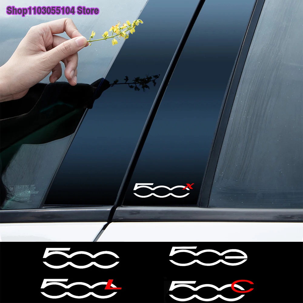 Auto Kofferbak Bescherming Plaat Sticker Koolstofvezel Voor Fiat 500 500C 500X 500L - Achterbumper Decal