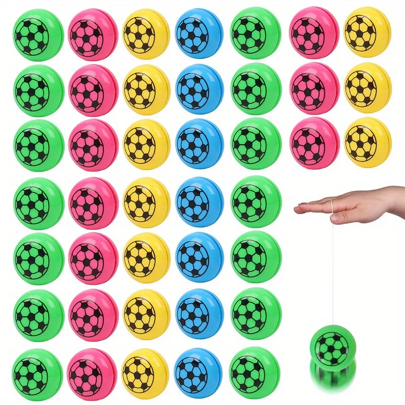 10–30 Stück Mini-Fußball-Yo-Yo-Bälle, Kunststoffstange, Fußball, Partyspiele, Sportthema, Geburtstagsgeschenke, Pinata-Füller und Schulpreise
