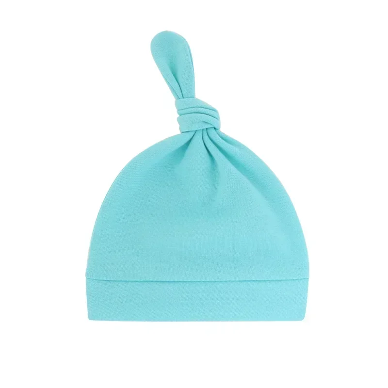 1PCS Handmade Knot Infant Hats Soft Skin-friendly Baby Girls Caps Fashion Newborn Headwear Clothing Decoration Mom Kids Gifts 6