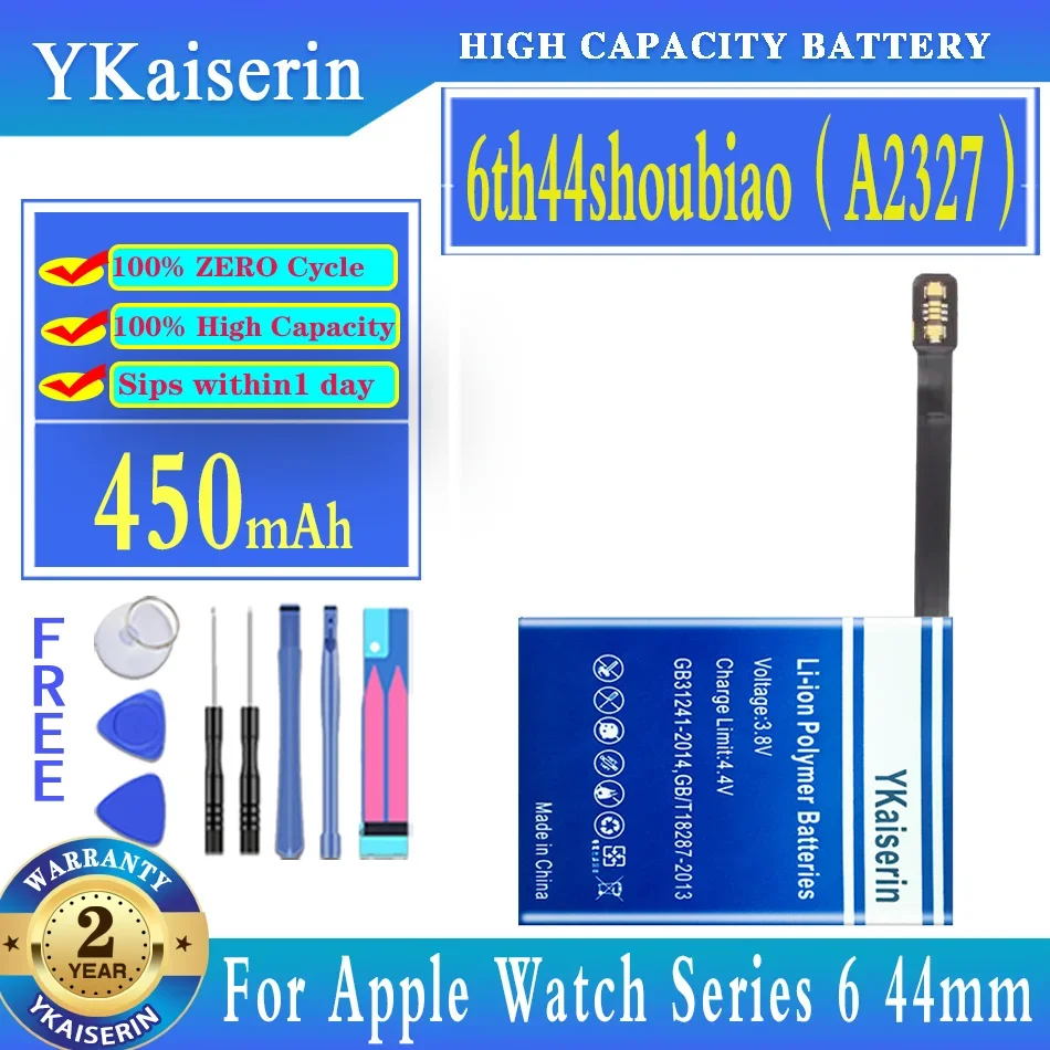 

YKaiserin Battery 6th 450mAh For Apple Watch Series 6 series6 S6 44mm A2327