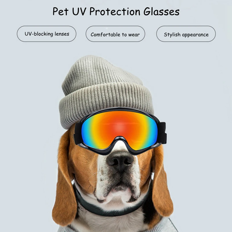 Dog UV Protection Glasses Sunglasses Dog Goggles Adjustable Strap Windproof  Dog Sunglasses Suitable For Medium-Large Pet Glasses - AliExpress