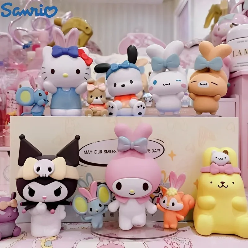 Sanrio Família 24 Personagens Business Wear Kuromi Estatueta, Hello Kitty  Blind Box Brinquedos, Cinnamoroll Melody Doll, Presentes para Crianças -  AliExpress