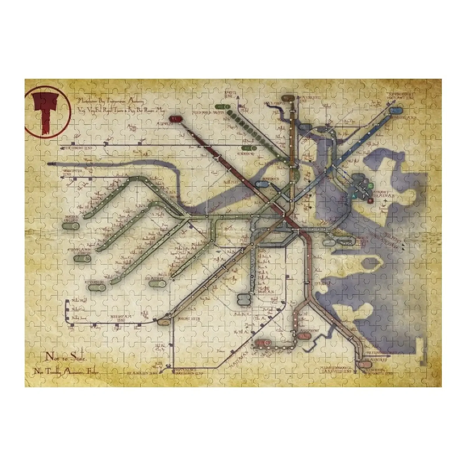 

The Ancient T Map Jigsaw Puzzle Personalized Gifts Custom Gifts Personalized For Kids Puzzle