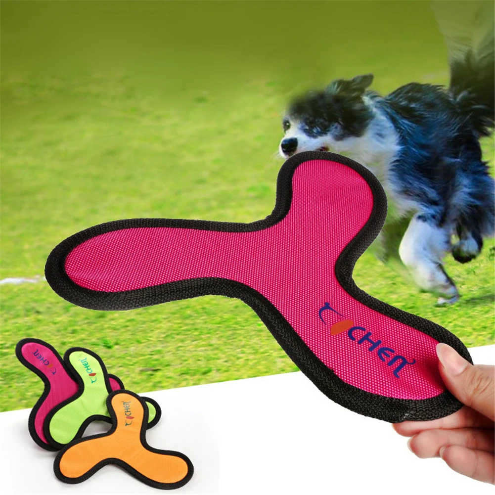 

Pet Dog Flying Disc Toy Oxford Cloth Pet Interactive Dart Bite Resistant Outdoor Large Fetch Training Polyester Saucer