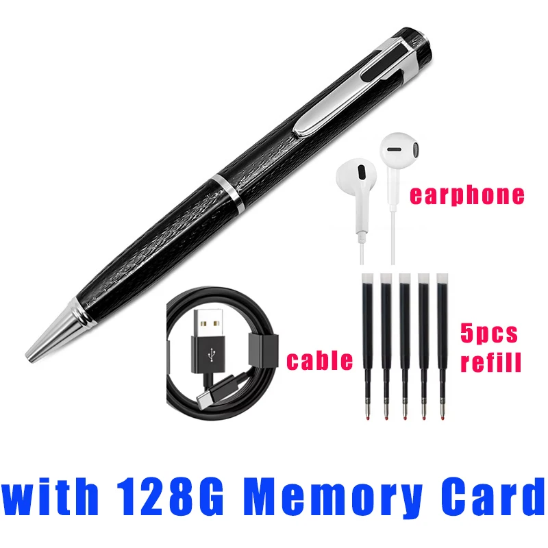 Professional Digital Voice Recorder Pen with Long-Distance Audio Recording and Expandable Storage