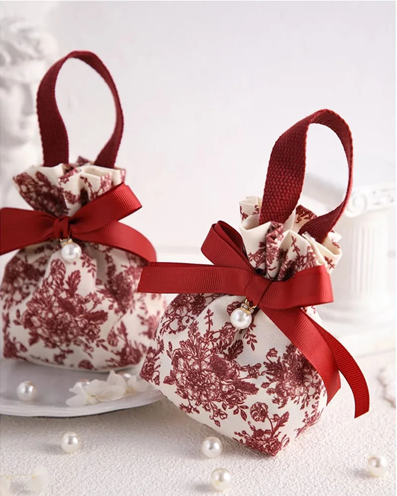 12 Stück süße tragbare Zuckerwattenbeutel mit Kordelzug, Verpackung, Schokolade, alles Gute zum Geburtstag, Party, Jäten, Rückkehr, Geschenk für Gäste – Detail 4