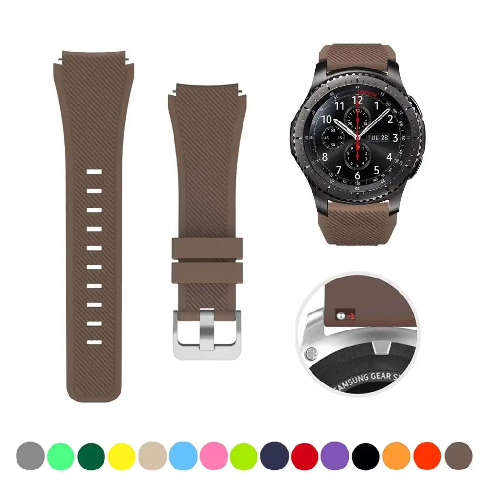 22mm Silicone Smartwatch Band - Versatile Replacement Strap
