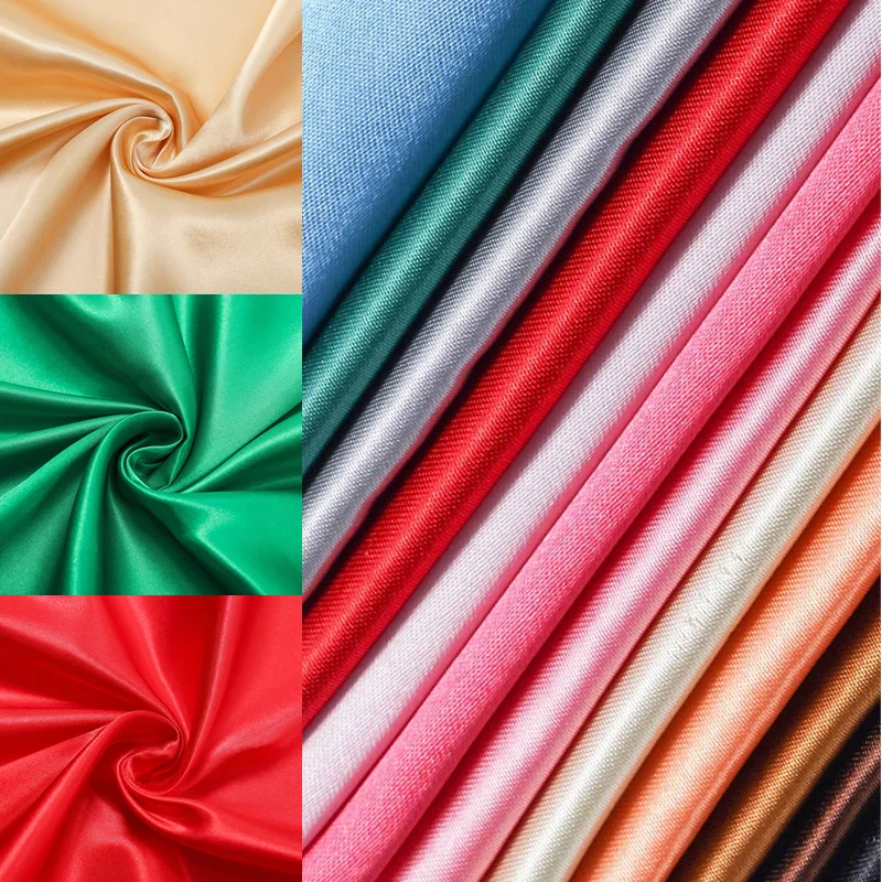 Luxurious Silky Satin Fabric for Elegant Creations, Smooth and Shiny Material for Wedding Attire, Fashion Design, and Creative Projects