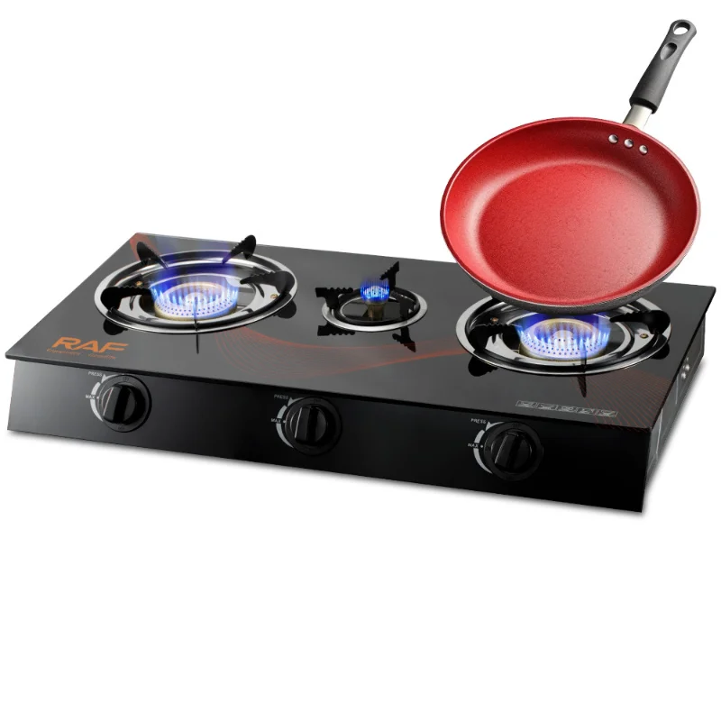 European-Style Europeanization Furnace Single-Head Stove Three-Stove Simple European-Style Gas Stove Estufa De Gas 3