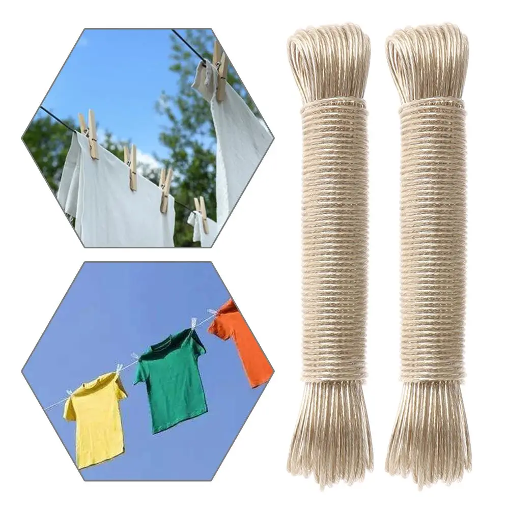 Heavy Duty Extra Strong Steel Core Washing Line Clothes Line Laundry Drying Line 2