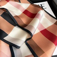 Luxury Design Ribbon Silk Scarf 17*150cm Headband Neckerchief Foulard Female Hair Scarfs Neck Tie Lady Skinny Scarves Soft Satin 6