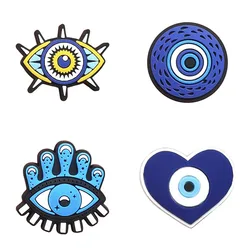 Evil Eyeball Monster PVC Shoe Charm Badge for Footwear and Accessories Decoration (Lotus Color)