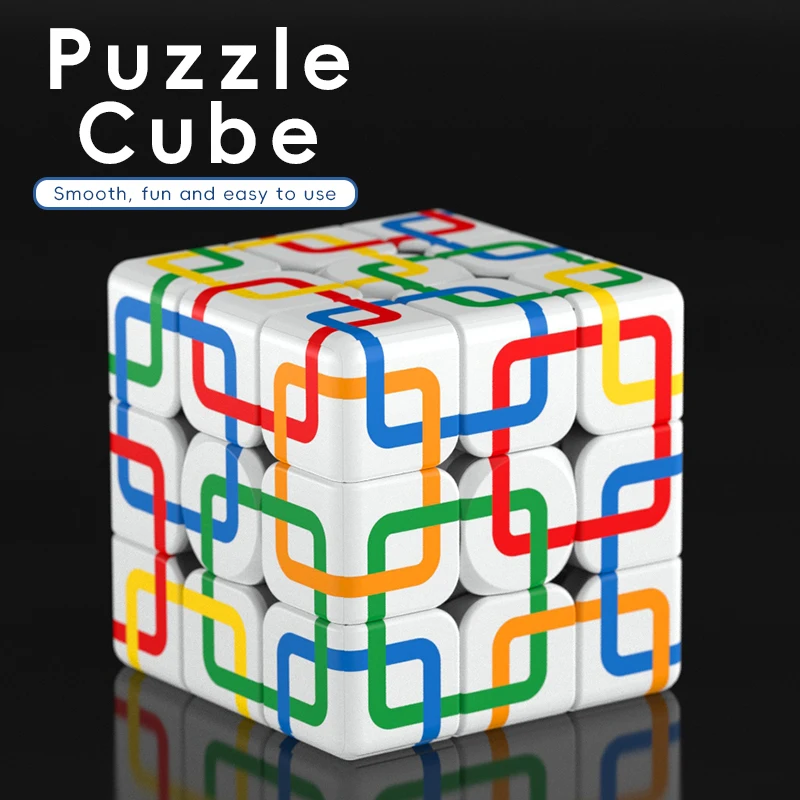 Vierkantgitter-Geschwindigkeitswürfel, 3x3-Geschwindigkeitswürfel, 3x3x3-Puzzle, ideales Würfel-Puzzlespielzeug für Kinder und Erwachsene, Weihnachten/Geburtstag