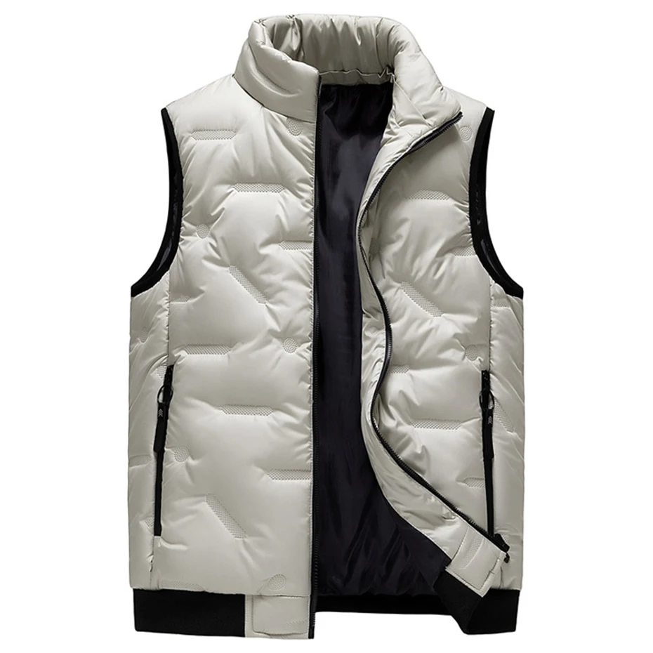 Men's Winter Padded Vest Plus Size Waistcoat Thicken Warm Jacket Parkas Coat Big Size 8XL 7XL Outwear 4