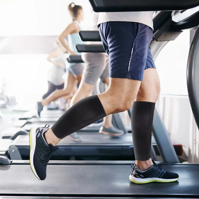 Compression Sleeves Leg Calf Men Women Running Fitness Athletics Footless  Stockings Varicose Veins Socks S-7XL