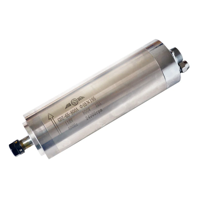 

CNC Motor 0.8KW Spindle Motor Water Cooled 65mm ER11,110 VFD for spindle,300mm Dust cover for the GF150,DSG12H 22mm