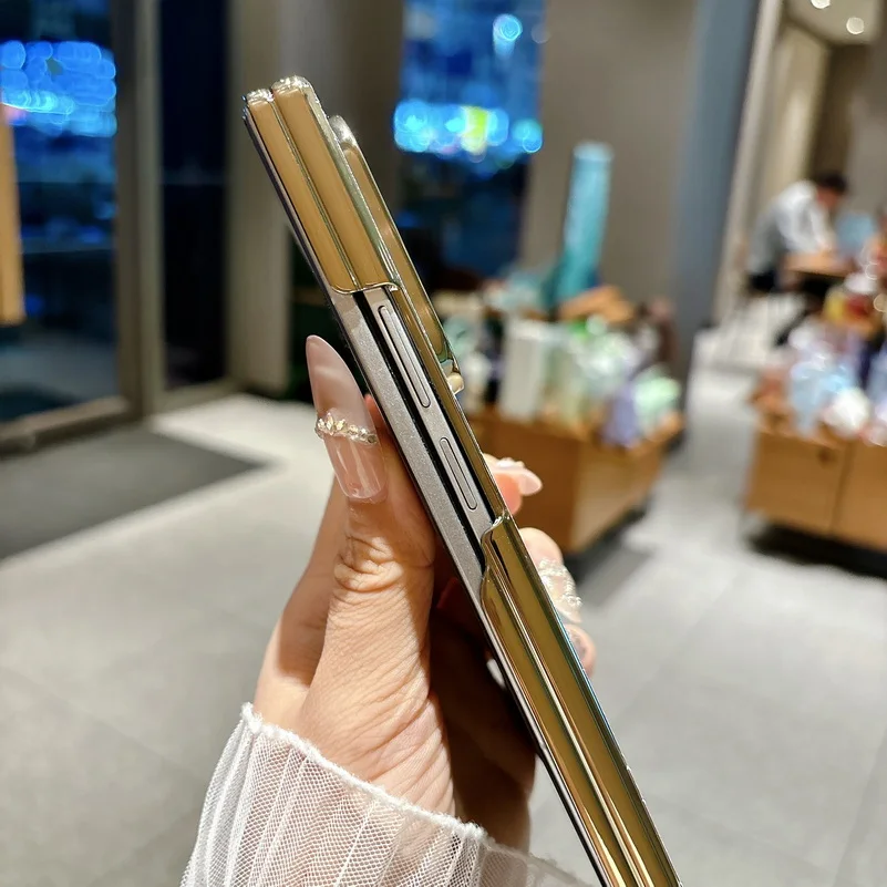 Glitter Gradient Foldable Phone Case For Samsung Galaxy Z Fold_voghion.com