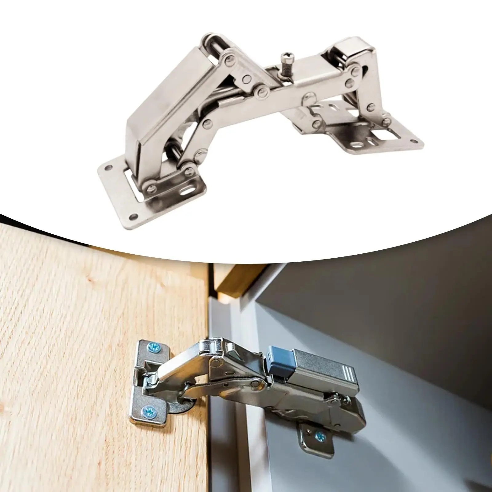 Cabinet Door Hinges Furniture Hinge Cabinet Hinges 180 Degree Hinges Frameless Cabinet Hinges Hydraulic Soft Close Kitchen Cupboard Doors Cold Rolled Steel Material