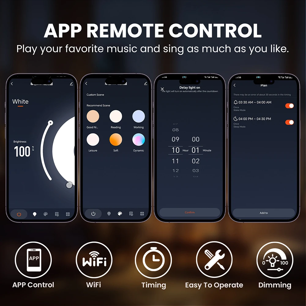 Dimmable 220V COB LED Strip Light WIFI Bluetooth Wall Touch 23key Remote Control Power Kit 288LED Flex Tape IP67 Waterproof Lamp 5
